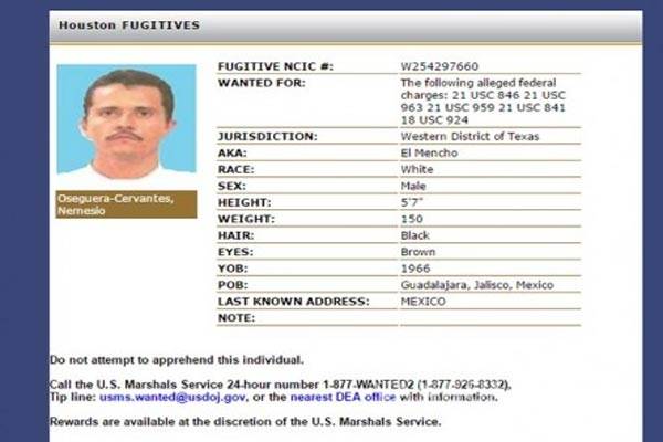 $!Mexicanos a la cabeza de la lista de los delincuentes más buscados por la DEA