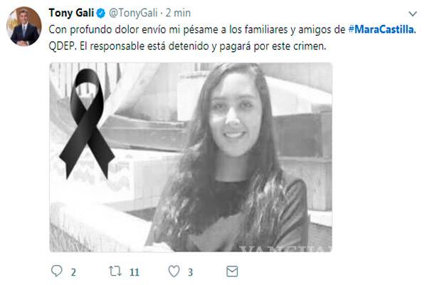 $!Mara Fernanda Castilla es encontrada sin vida