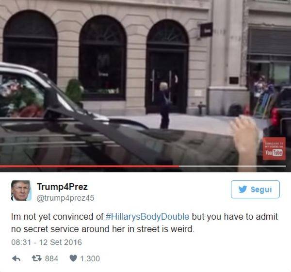 $!Hillary Clinton fue reemplazada por una doble según teoría de los seguidores de Trump