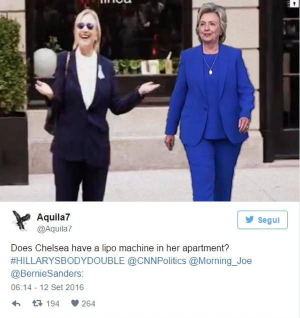 $!Hillary Clinton fue reemplazada por una doble según teoría de los seguidores de Trump