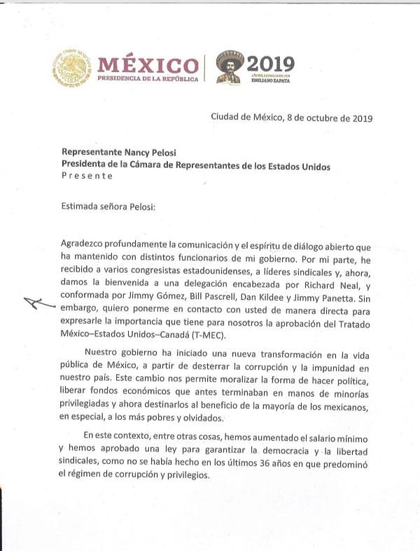$!Se compromete AMLO con EU para dar 900 mdd a reforma laboral