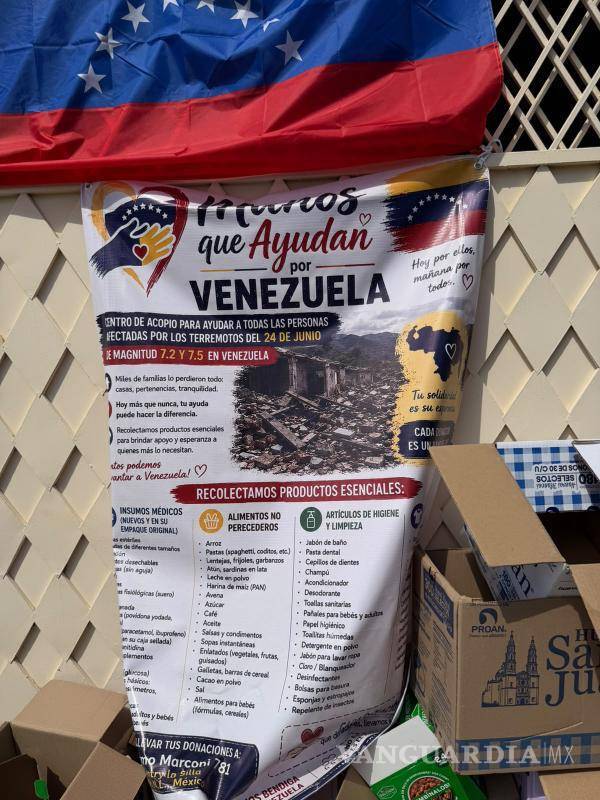 $!Los donativos son clasificados y concentrados en Saltillo antes de ser trasladados a Monterrey, desde donde partirán hacia Venezuela.