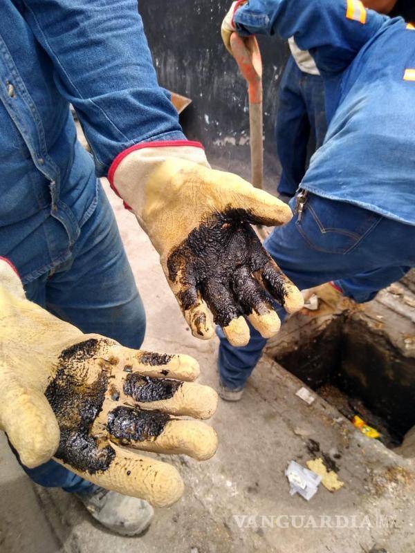 $!Los restos del residuo tóxico que generó la intoxicación.