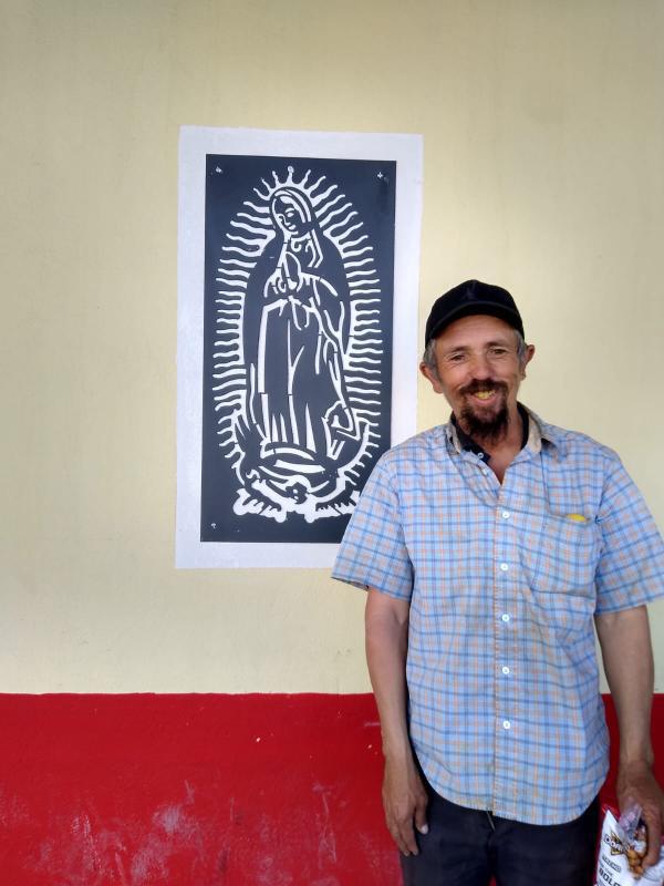 $!La imagen de la Virgen de Guadalupe en Arteaga.