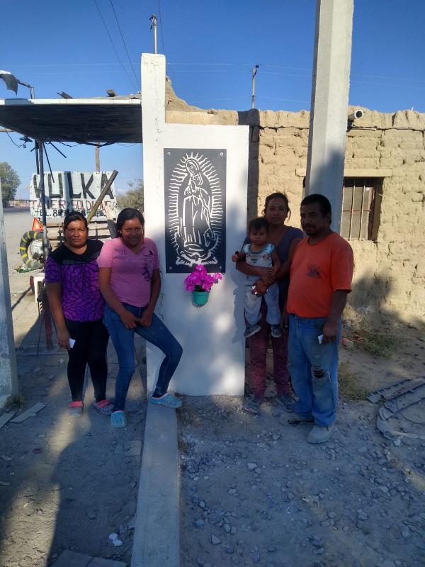 $!La imagen de la Virgen de Guadalupe en El Cielo, carretera de Saltillo a Torreón.