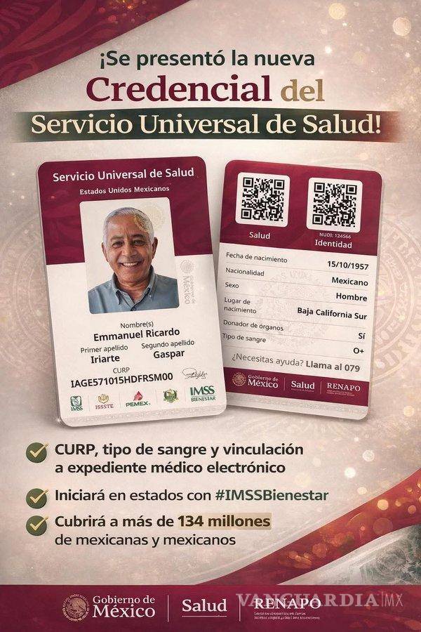 $!Credencial del Sistema de Salud Universal en México... ¿Cómo, cuándo y en qué estados se podrá tramitar por apellidos?