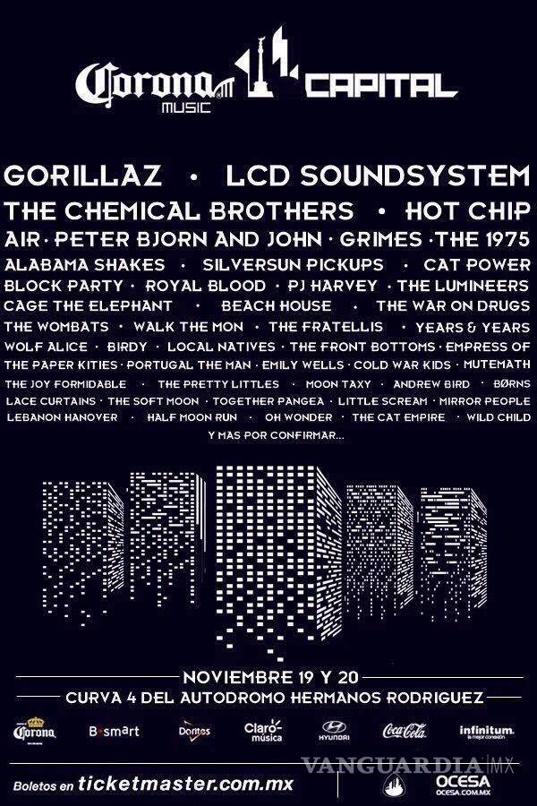 $!Revelan posibles carteles del Corona Capital 2016