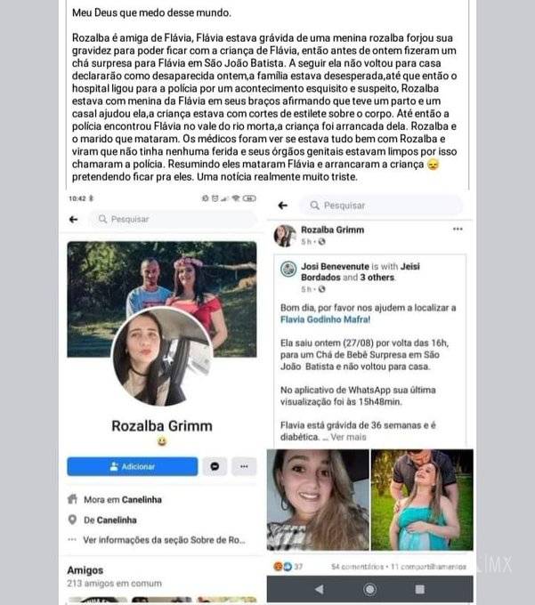 $!Mujer asesinó a su amiga embarazada para robar su bebé