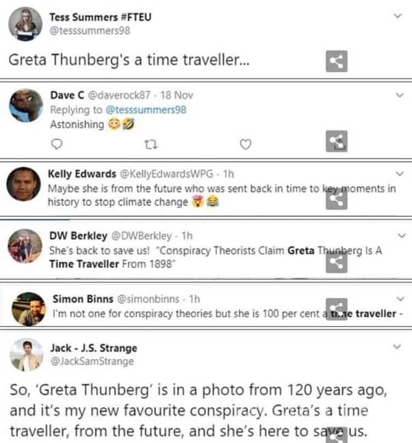 $!Encuentran a Greta Thunberg en fotografía de 1898; usuarios aseguran que viajó en el tiempo