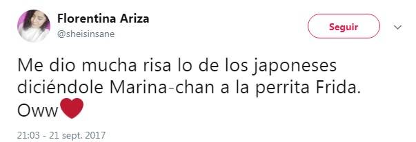 $!&quot;Marina-Chan&quot;, así le dicen a la rescatista 'Frida' en Japón