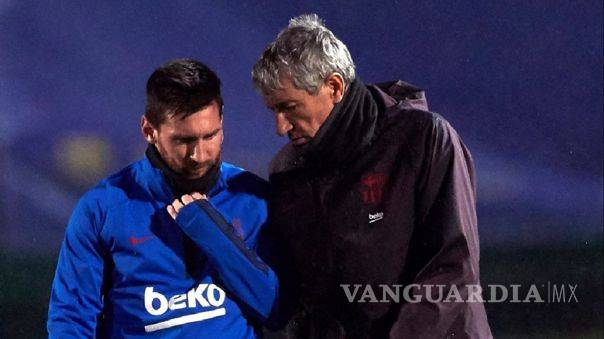 $!Setién rompe el silencio; 'Messi es difícil de cuestionar'