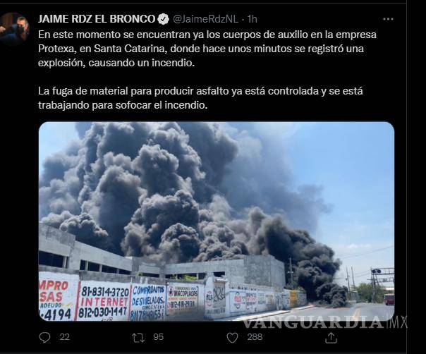 $!Incendio de gran magnitud en Santa Catarina, NL, deja dos muertos