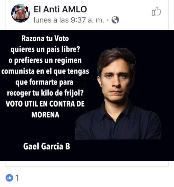 $!Otra frase falsa atribuida a Gael García Bernal