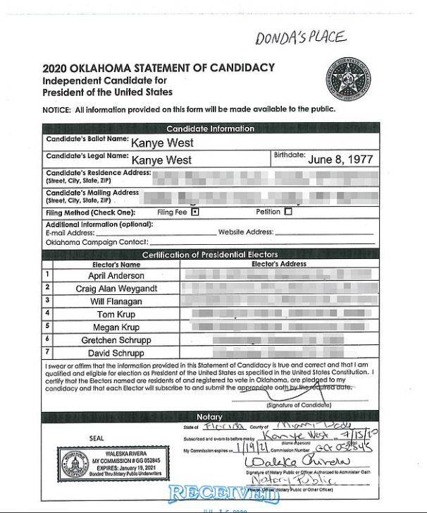 $!¡Que siempre sí! Kanye sigue en la carrera presidencial de EU