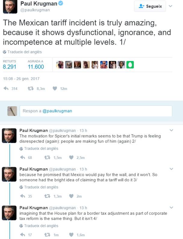 $!"Ignorante e incompetente" la decisión de Trump de subir aranceles a México: Nobel de Economía