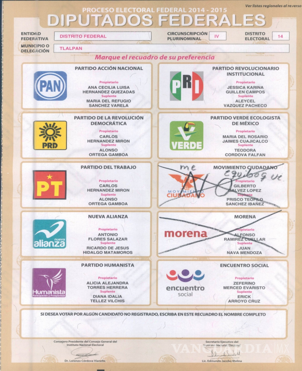 $!La “X” no necesariamente representa la validez, pues por ejemplo, un voto que es aprobado como válido, incluso puede ser aquel donde la manifestación con la X se señale como una manifestación negativa.