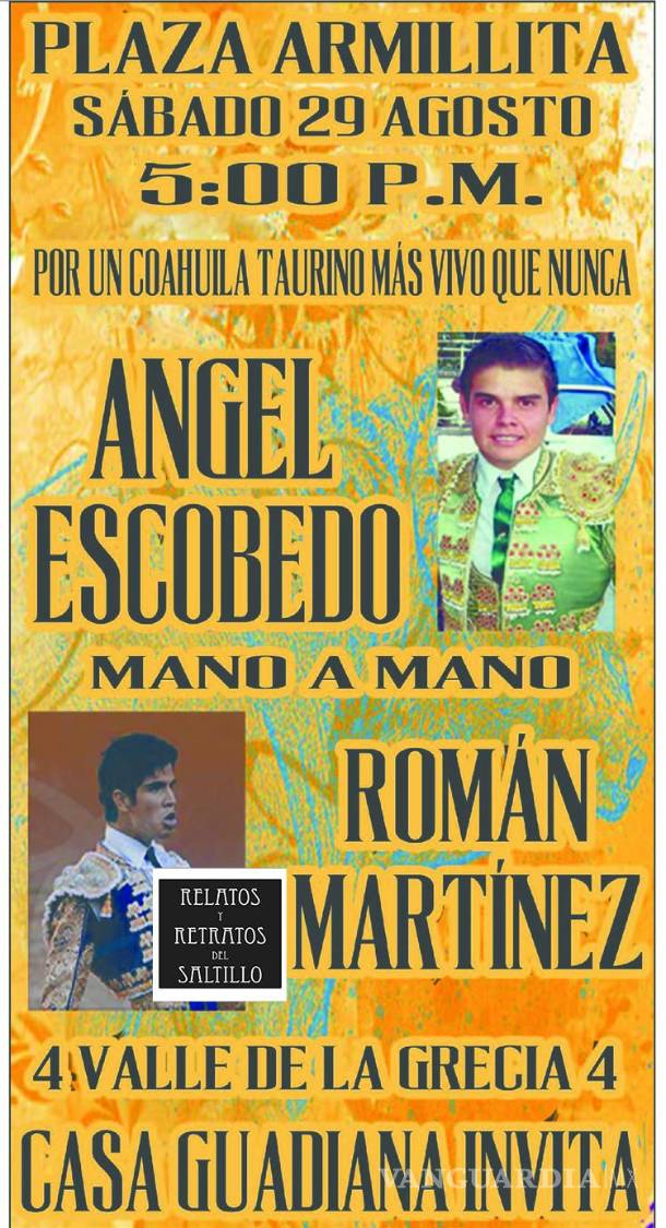 $!Anuncio de novillada en Saltillo.