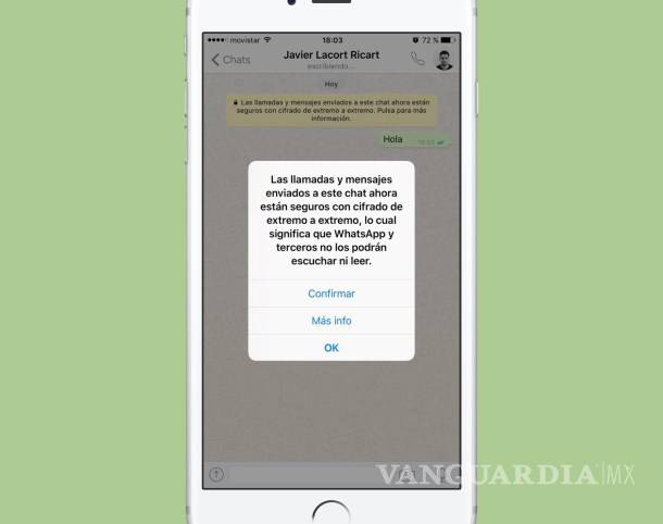 $!WhatsApp cifra totalmente su servicio: Ni la compañía podrá leer tus mensajes