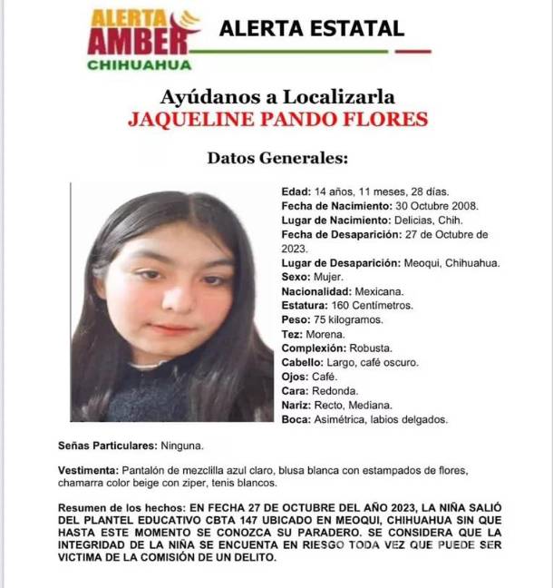 $!En Chihuahua desaparecen cinco menores de edad; cuatro de ellos son estadounidenses