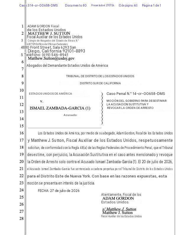 $!California busca cerrar otra acusación contra ‘El Mayo’ Zambada tras condena a cadena perpetua