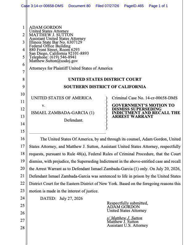 $!California busca cerrar otra acusación contra ‘El Mayo’ Zambada tras condena a cadena perpetua