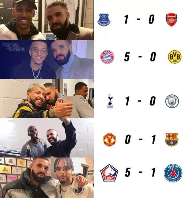 $!Manchester United utiliza la 'maldición de Drake' para derrotar al Barcelona