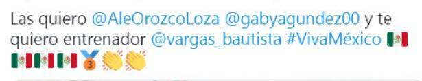 $!'Las quiero Ale Orozco y Gaby Agundez'... así felicitó Paola Espinosa a las medallistas olímpicas