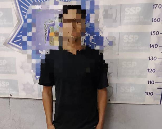 El detenido quedó a disposición de las autoridades correspondientes, que determinarán su situación jurídica.