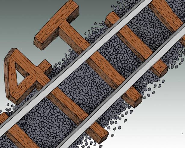 Sobre durmientes podridos