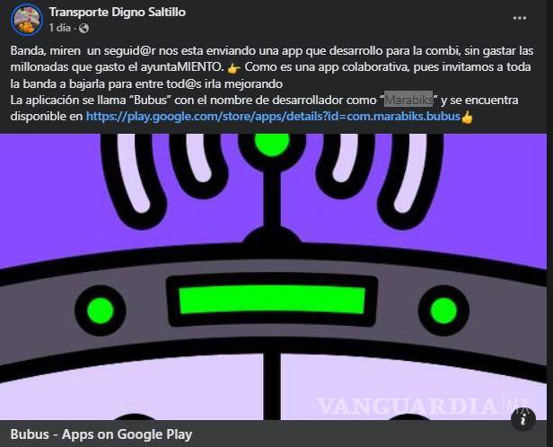 $!“Bubus” permite a los usuarios compartir su ubicación, lo que ayuda a trazar las rutas activas y la ubicación de unidades de transporte en tiempo real.