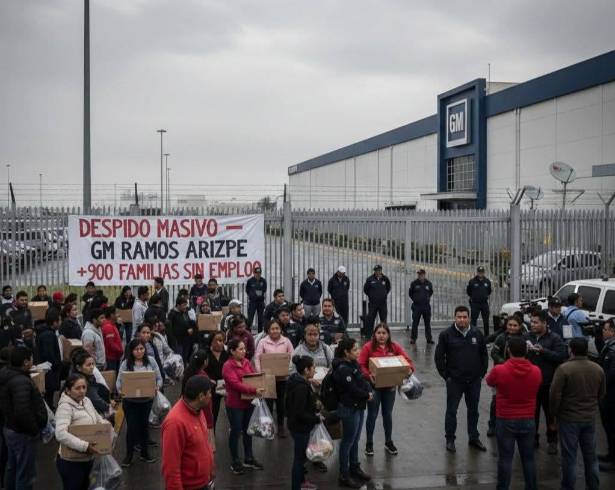 El viernes, a primera hora del primer turno, mil 900 trabajadores fueron avisados de su baja en la línea de producción de General Motors.