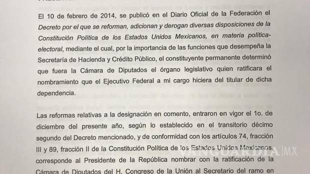 $!AMLO envía a Cámara de Diputados nombramiento de Carlos Urzúa