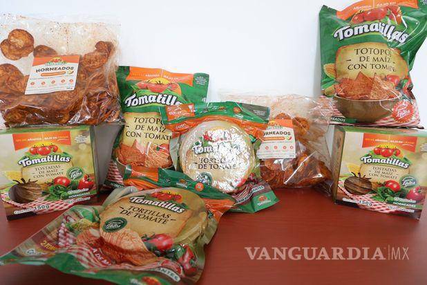 $!Las tortillas de jitomate, creadas en La Laguna, se venden ya en más de mil puntos de venta en todo México.