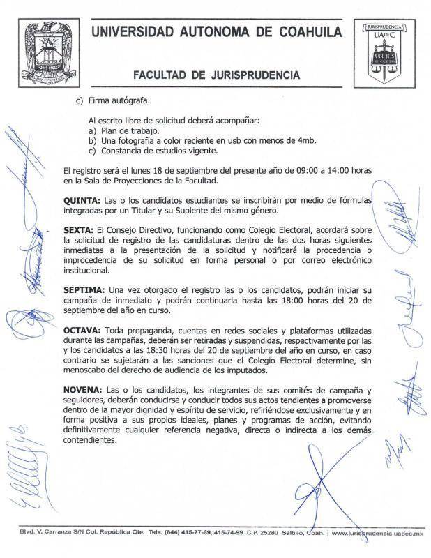 $!Se reelige Alfonso Yáñez como director de la Facultad de Jurisprudencia de la UAdeC