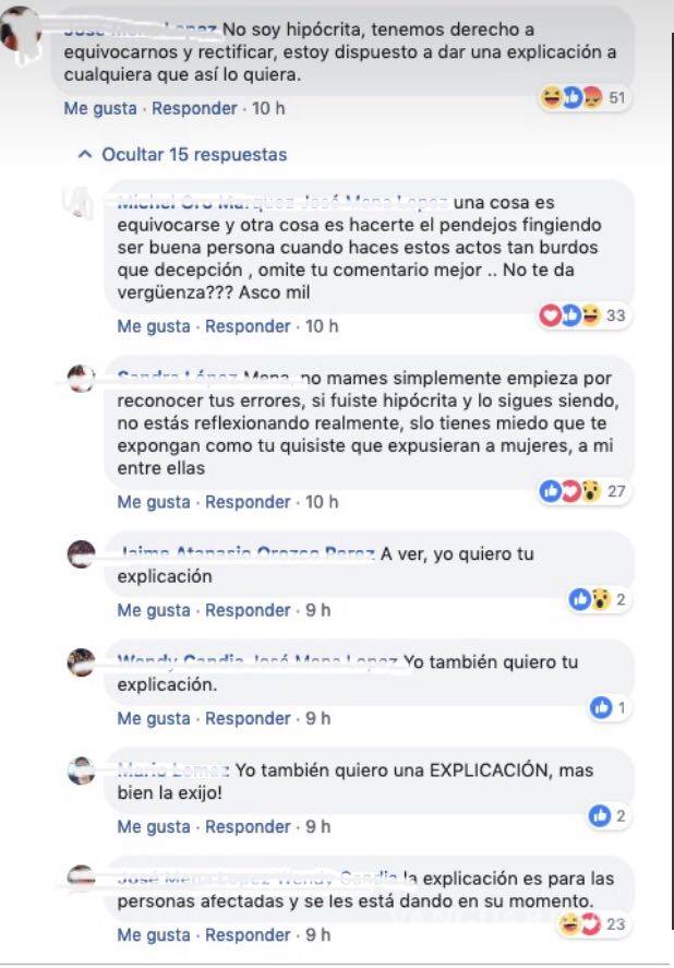 $!Integrantes del chat de ‘packs’ de Jurisprudencia ‘huyen’ tras denuncias públicas. Alumna identifica a uno de sus presuntos integrantes