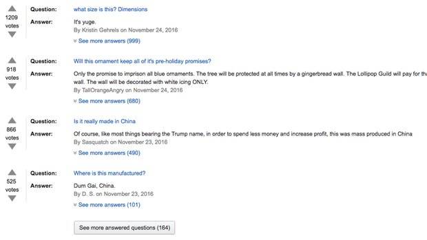 $!Amazon saca a la venta adorno navideño de Trump y causa revuelo entre cibernautas