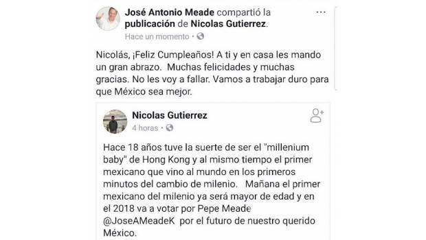 $!El primer millennial mexicano votará por José Antonio Meade