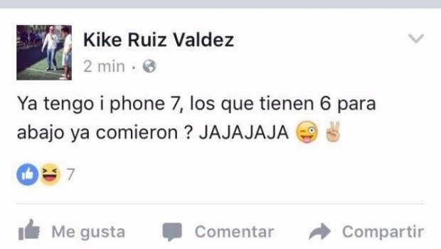 $!Funcionario de Ahome, Sinaloa, renuncia tras burlarse de quienes no pueden comprar un iPhone 7