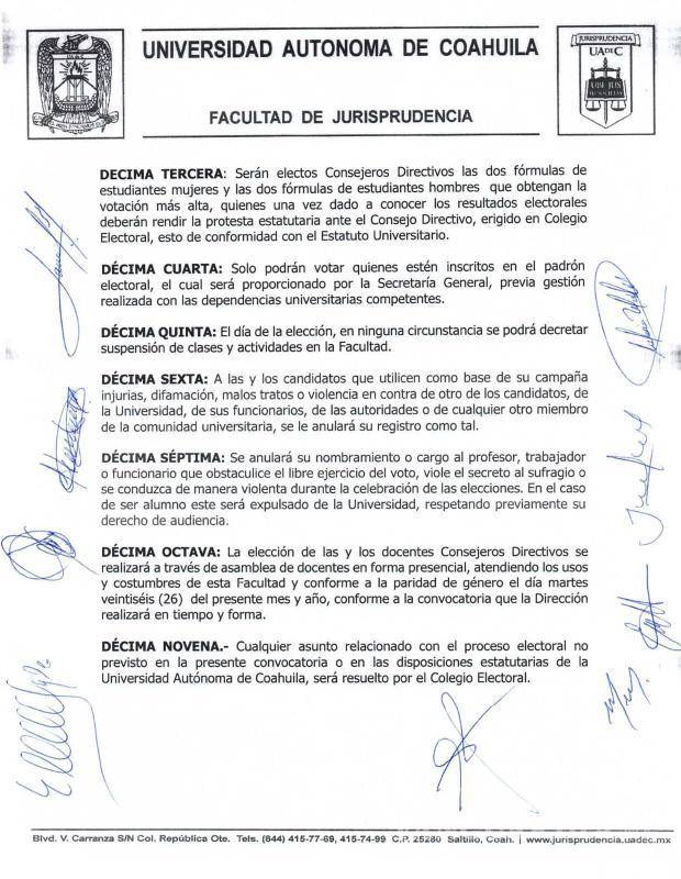 $!Se reelige Alfonso Yáñez como director de la Facultad de Jurisprudencia de la UAdeC