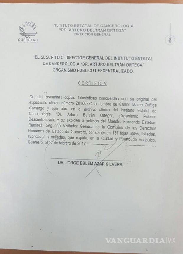 $!Hospital de Guerrero administró quimioterapia sin registro a menores; un bebé murió