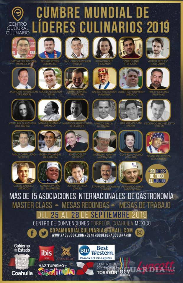 $!Inauguran en el Centro de Convenciones de Torreón la Cumbre Mundial de Lideres Culinarios 2019