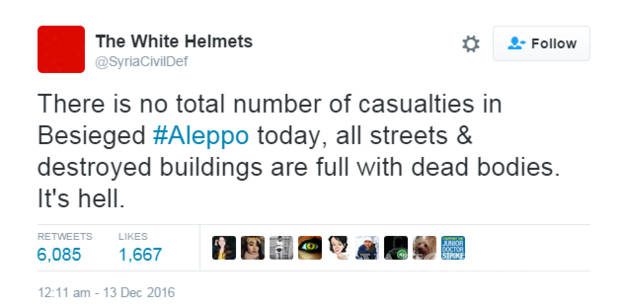 $!Enfrentamientos en Alepo: Los mensajes desgarradores del último adiós