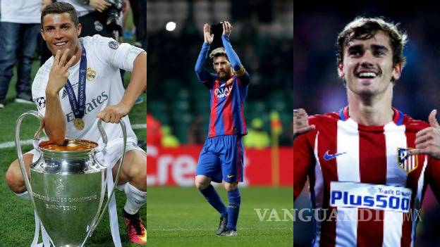 $!Cristiano, Messi y Griezmann los tres finalistas al mejor jugador de la FIFA