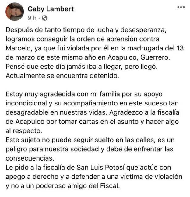 $!Detienen por violación a nieto de ex gobernador de SLP