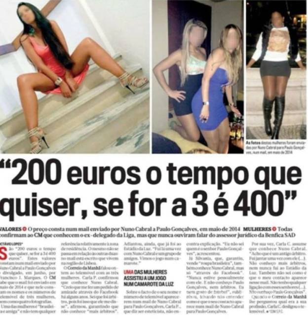 $!Equipo de Portugal es acusado de ofrecer prostitutas a los árbitros