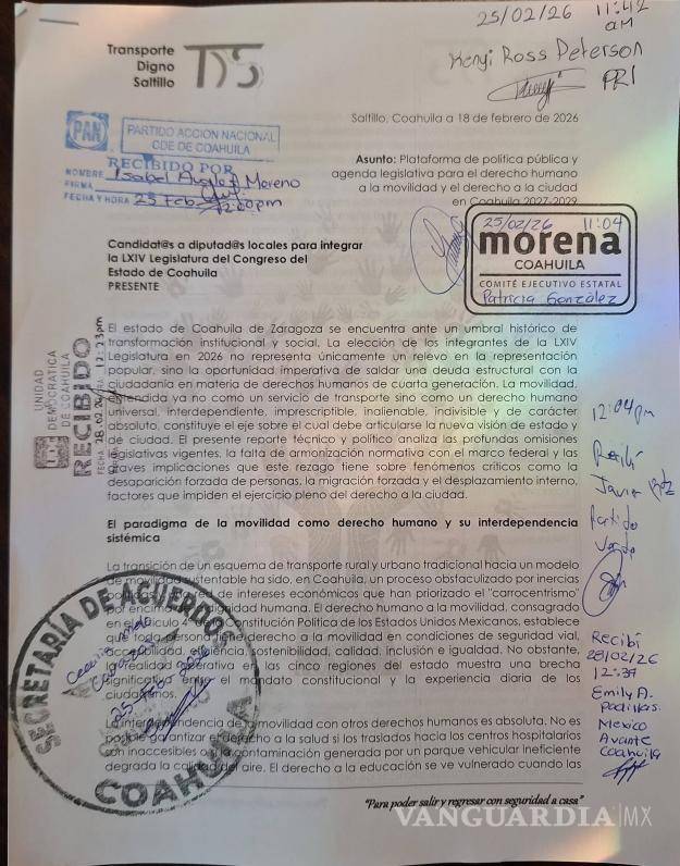 $!El documento busca impulsar una transformación del modelo de transporte público.