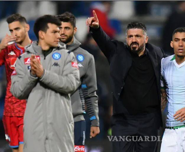 $!'Chucky' Lozano fue corrido del entrenamiento del Napoli por una pelea con Gattuso