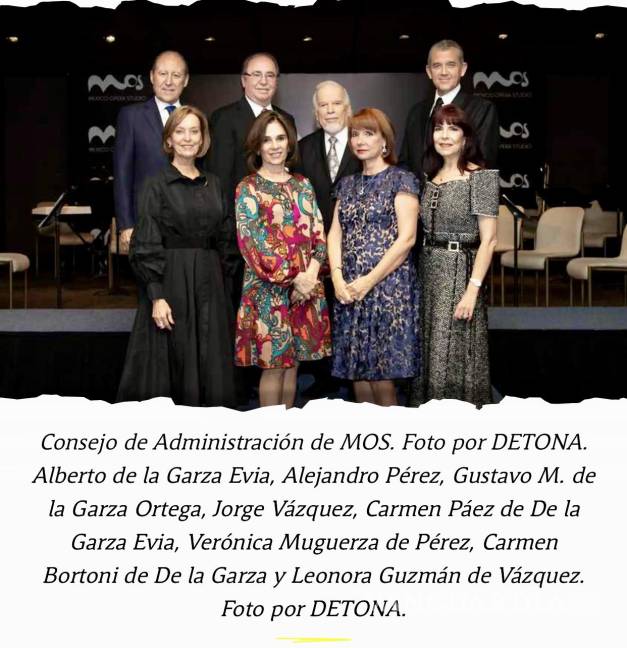 $!Consejo administrativo de México Opera Studio.