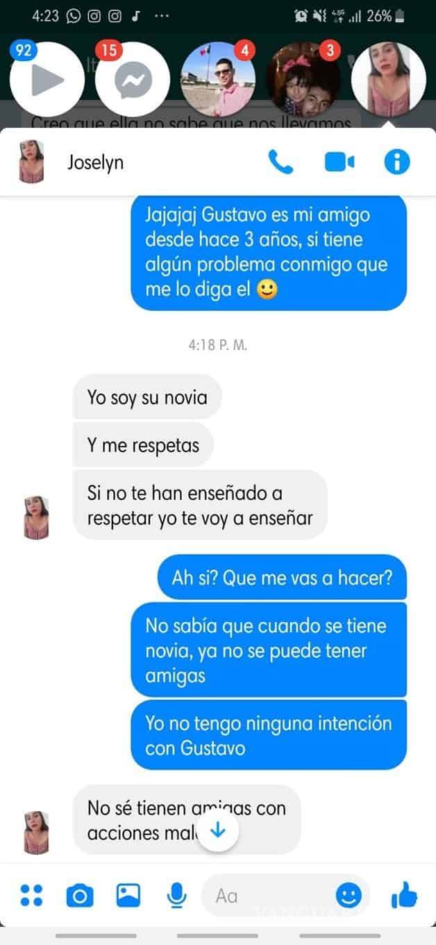 $!"Que sea la última vez que te despides así de Gustavo, él ya tiene novia", amor 'tóxico' se viraliza