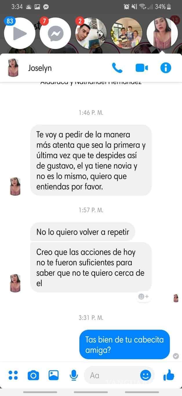 $!"Que sea la última vez que te despides así de Gustavo, él ya tiene novia", amor 'tóxico' se viraliza